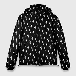 Куртка зимняя мужская LiL PEEP Pattern, цвет: 3D-черный