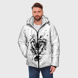 Куртка зимняя мужская Лев, цвет: 3D-черный — фото 2