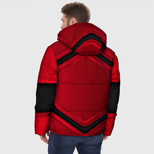 Мужская зимняя куртка Assasin's creed / 3D-Красный – фото 4