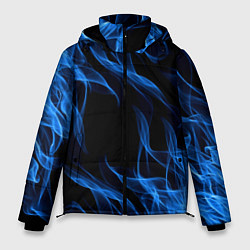 Куртка зимняя мужская BLUE FIRE FLAME, цвет: 3D-черный