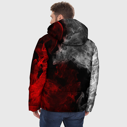 Мужская зимняя куртка KIMETSU NO YAIBA / 3D-Красный – фото 4