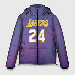 Куртка зимняя мужская Los Angeles Lakers Kobe Brya, цвет: 3D-черный