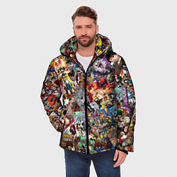 Куртка зимняя мужская Academia stikerbombing, цвет: 3D-светло-серый — фото 2