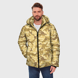 Куртка зимняя мужская Камуфляж: пустынный, цвет: 3D-черный — фото 2