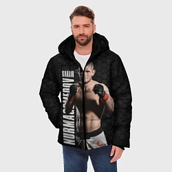 Куртка зимняя мужская Хабиб Нурмагомедов, цвет: 3D-черный — фото 2