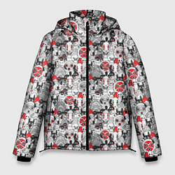 Куртка зимняя мужская Studio Ghibli, цвет: 3D-светло-серый