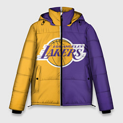 Куртка зимняя мужская LA LAKERS, цвет: 3D-черный