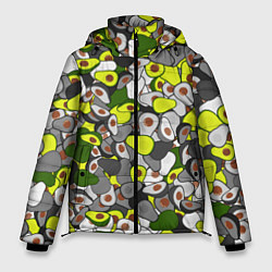 Куртка зимняя мужская Камуфляж с авокадо, цвет: 3D-черный