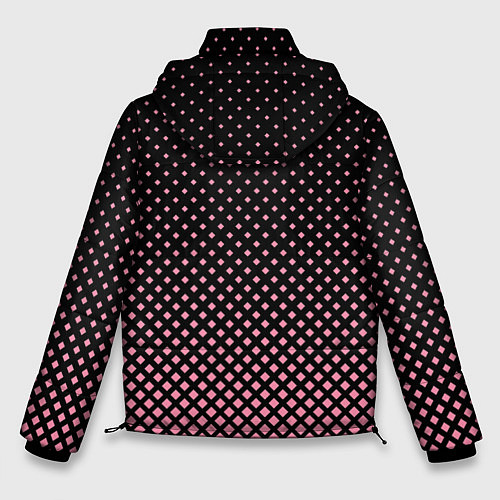 Мужская зимняя куртка Ромбы / 3D-Светло-серый – фото 2