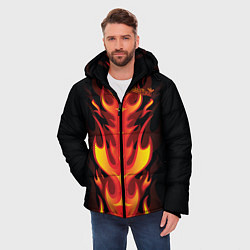 Куртка зимняя мужская Judas Priest, цвет: 3D-черный — фото 2