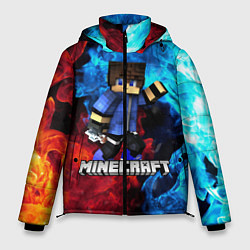 Куртка зимняя мужская Minecraft Майнкрафт, цвет: 3D-светло-серый
