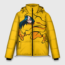 Куртка зимняя мужская БИЛЛИ АЙЛИШ, цвет: 3D-черный