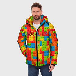 Куртка зимняя мужская Роблокс, цвет: 3D-красный — фото 2