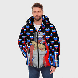 Куртка зимняя мужская CountryHumans, цвет: 3D-светло-серый — фото 2