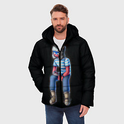 Куртка зимняя мужская CountryHumans - Россия, цвет: 3D-красный — фото 2