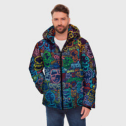 Куртка зимняя мужская Арт, цвет: 3D-черный — фото 2