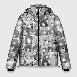 Куртка зимняя мужская Аниме девушки, цвет: 3D-черный