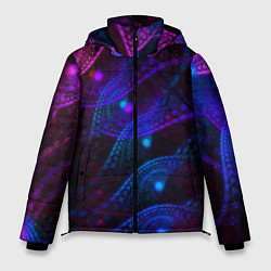 Куртка зимняя мужская NEON FRACTAL, цвет: 3D-черный