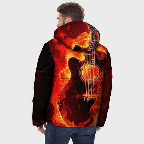 Мужская зимняя куртка Iron Maiden / 3D-Красный – фото 4