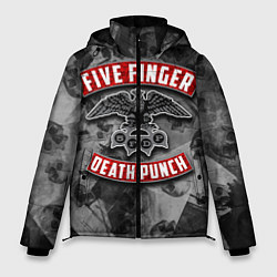 Куртка зимняя мужская Five Finger Death Punch, цвет: 3D-черный