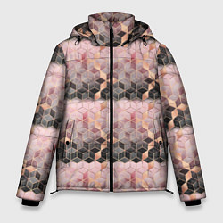 Куртка зимняя мужская Geometry Pattern, цвет: 3D-черный