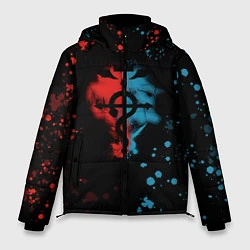 Куртка зимняя мужская Стальной алхимик, цвет: 3D-черный