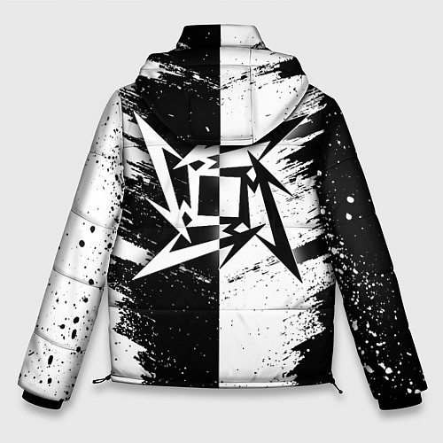 Мужская зимняя куртка MetallicaСпина / 3D-Светло-серый – фото 2