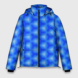Куртка зимняя мужская Синие соты, цвет: 3D-черный
