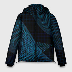 Куртка зимняя мужская Сетка, цвет: 3D-черный