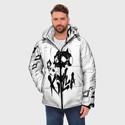 Куртка зимняя мужская KILLER QUEEN, цвет: 3D-черный — фото 2