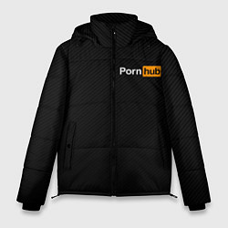 Куртка зимняя мужская PORNHUB, цвет: 3D-черный