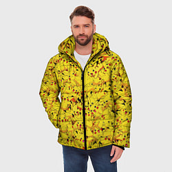 Куртка зимняя мужская Пикачу, цвет: 3D-светло-серый — фото 2