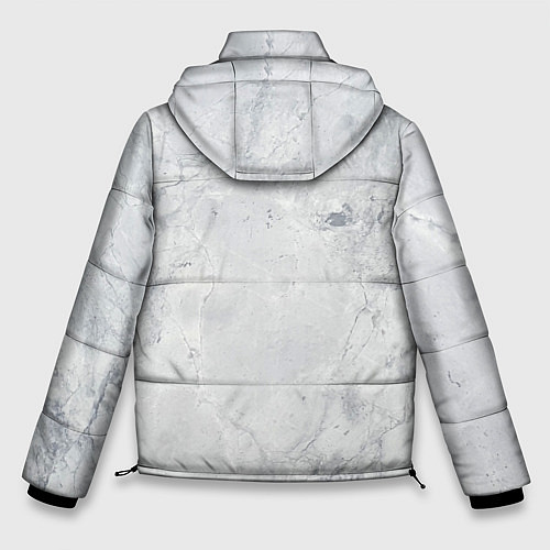 Мужская зимняя куртка Мрамор / 3D-Светло-серый – фото 2