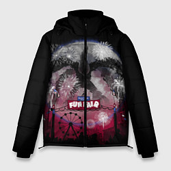 Куртка зимняя мужская Очень Странные Дела, цвет: 3D-черный