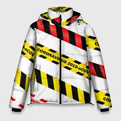 Куртка зимняя мужская 2019-nCoV Коронавирус, цвет: 3D-черный