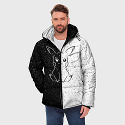Куртка зимняя мужская ПИКАЧУ, цвет: 3D-светло-серый — фото 2