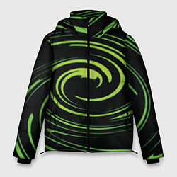 Куртка зимняя мужская Twisted greens, цвет: 3D-черный