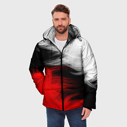 Куртка зимняя мужская ПЕРЬЯ, цвет: 3D-красный — фото 2