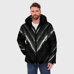 Куртка зимняя мужская МЕТАЛЛИЧЕСКАЯ БРОНЯ, цвет: 3D-черный — фото 2