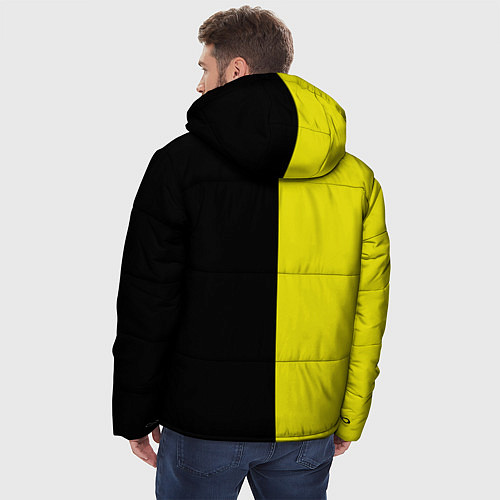 Мужская зимняя куртка BLACK YELLOW / 3D-Красный – фото 4