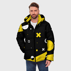Куртка зимняя мужская ФИГУРКИ, цвет: 3D-черный — фото 2