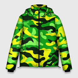 Куртка зимняя мужская КАМУФЛЯЖ GREEN, цвет: 3D-черный