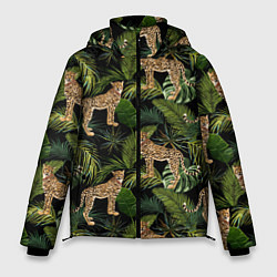 Мужская зимняя куртка Versace Леопарды