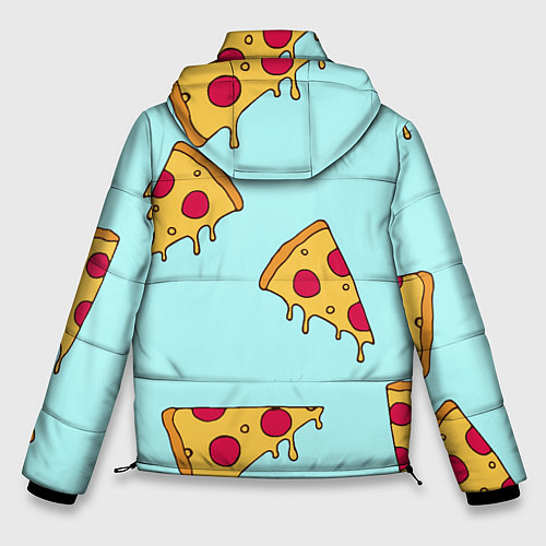 Мужская зимняя куртка Ароматная пицца / 3D-Светло-серый – фото 2
