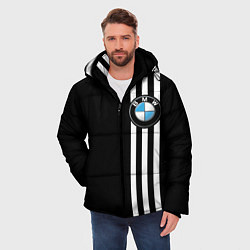 Куртка зимняя мужская BMW SPORT, цвет: 3D-черный — фото 2