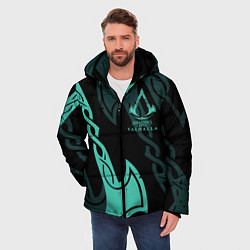 Куртка зимняя мужская ASSASSINS CREED VALHALLA, цвет: 3D-черный — фото 2