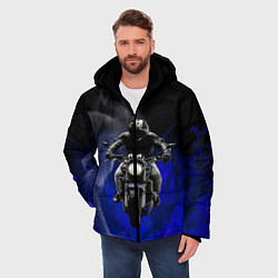 Куртка зимняя мужская МОТОЦИКЛЫ, цвет: 3D-черный — фото 2