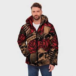 Куртка зимняя мужская ТЕКСТУРА, цвет: 3D-черный — фото 2