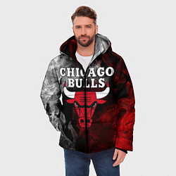 Куртка зимняя мужская CHICAGO BULLS, цвет: 3D-черный — фото 2