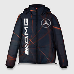 Куртка зимняя мужская MERCEDES-BENZ AMG, цвет: 3D-светло-серый